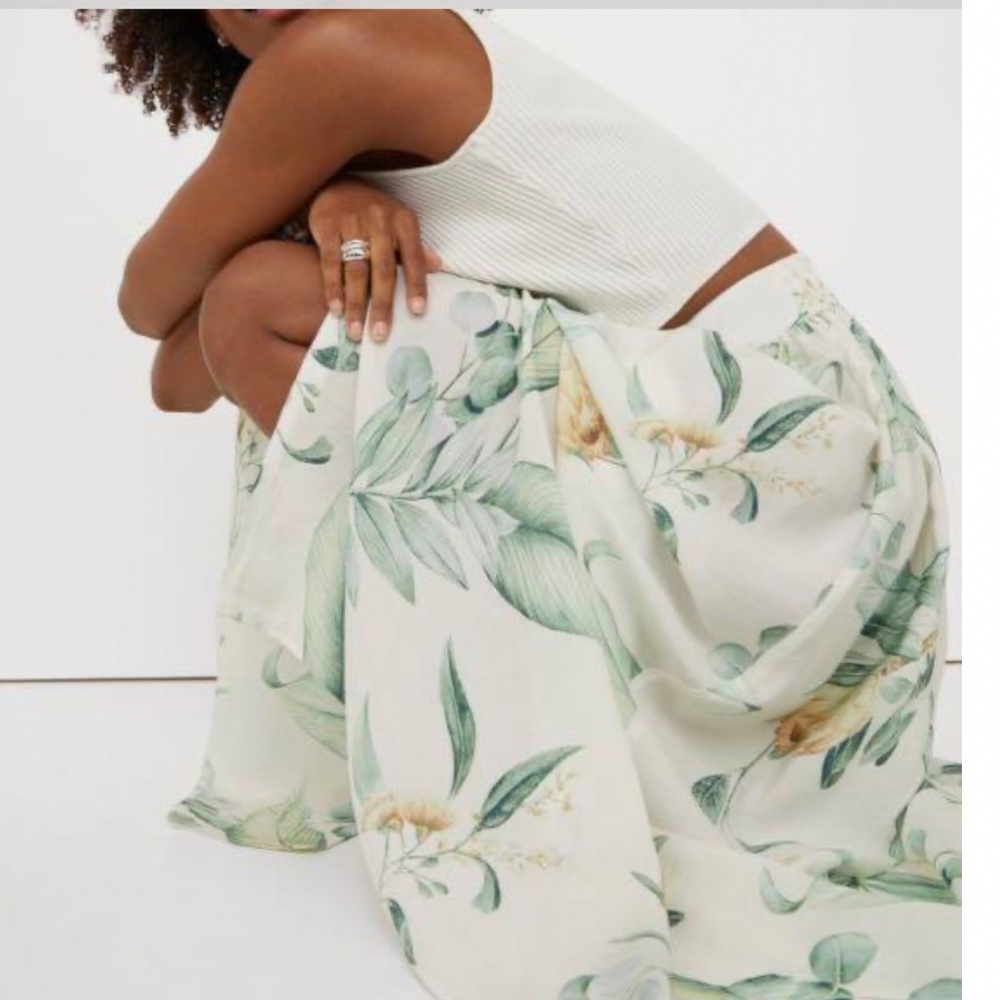 H&M printed maxi skirt